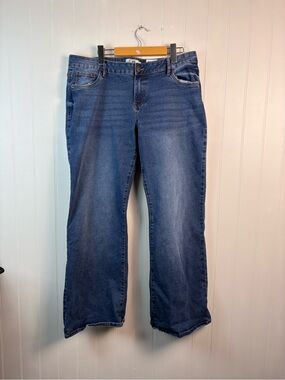 Refuge Denim Medium Wash High Rise Flare Jeans Size 13 Boho Western Style Tags